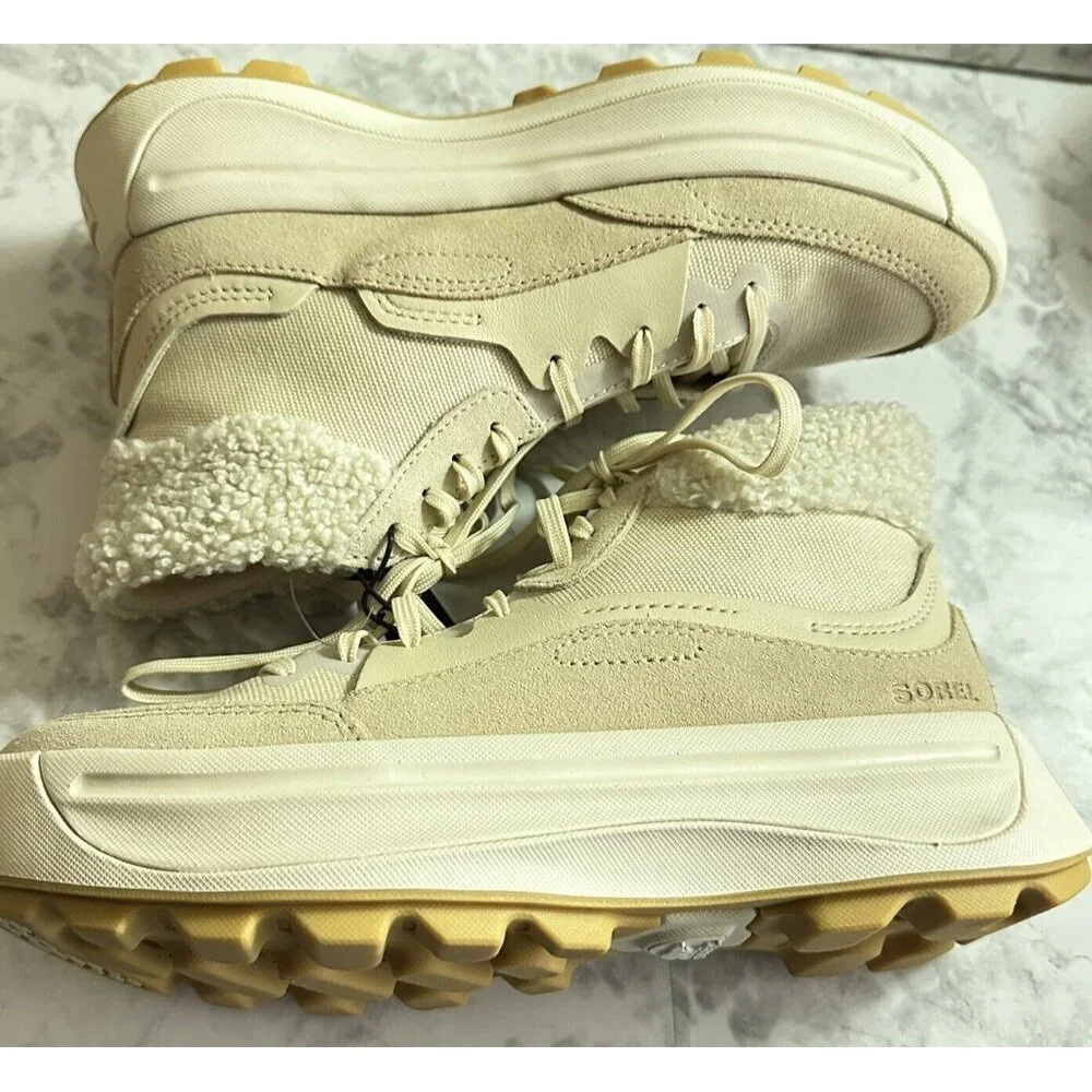Sorel ONA 503 Mid‎ Cozy Boots Cream Bleached Ceramic Womens 7.5 Waterproof New